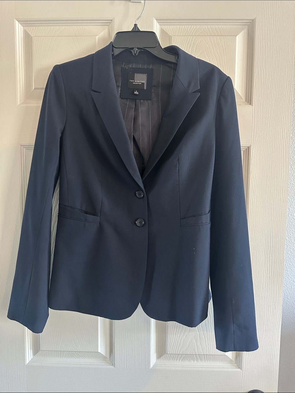 The Limited Navy Two-Button Blazer
